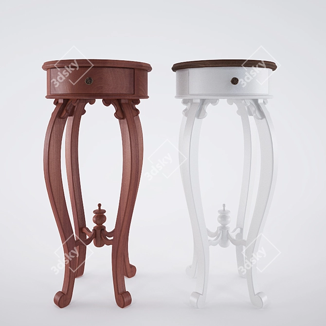 Elegant Tea Table 3D model image 2