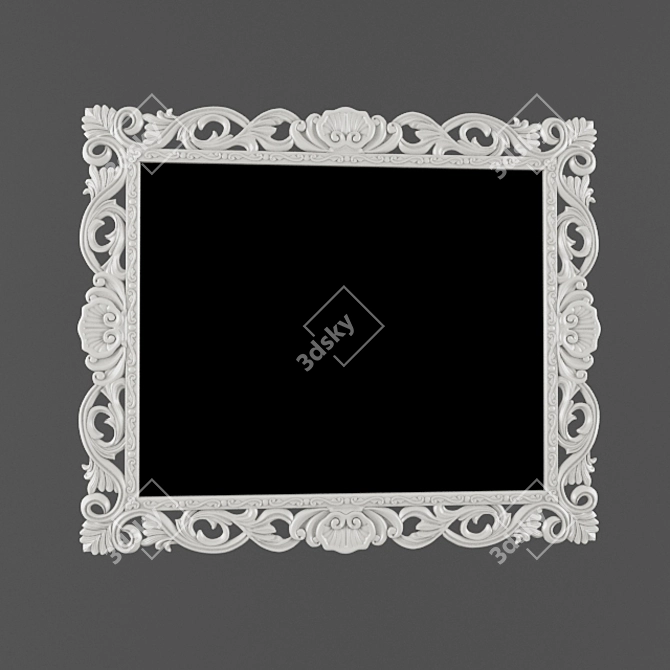Reflective Glass Mirror 3D model image 1