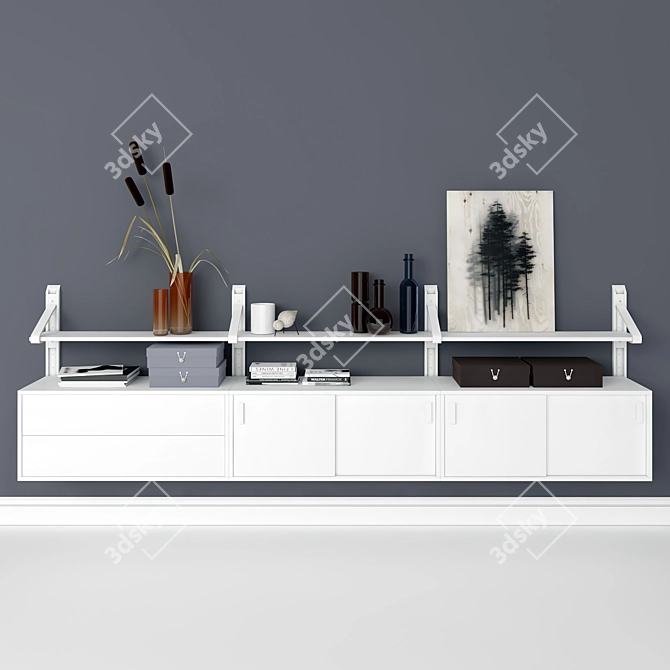 Modular Nurmela Link Furniture: Elegant Decor 3D model image 1