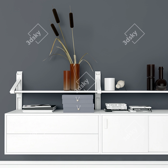 Modular Nurmela Link Furniture: Elegant Decor 3D model image 3