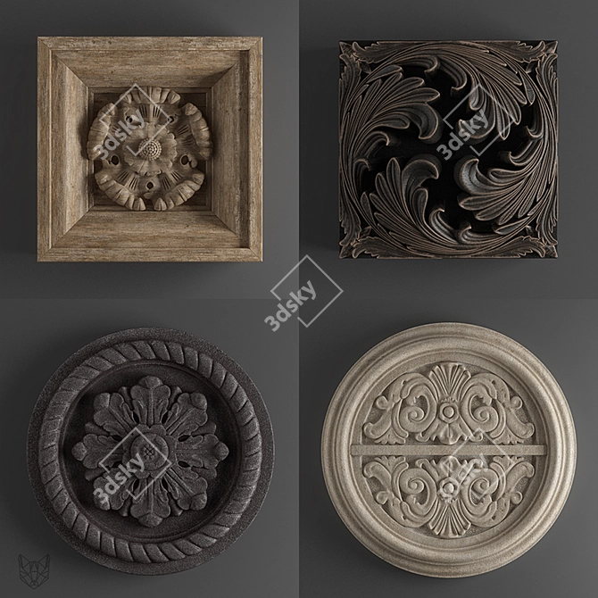  Restoration Hardware Decor Set 3D model image 1