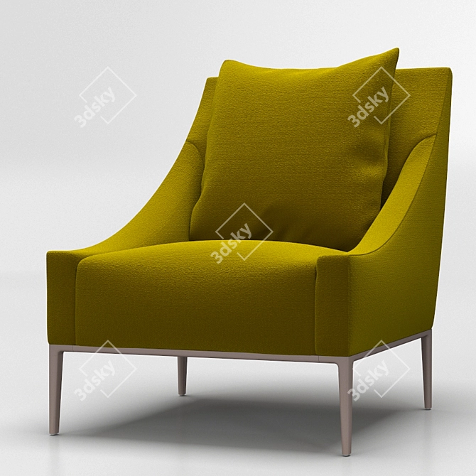 Elegant Jean Armchair by B&B Italia 3D model image 1