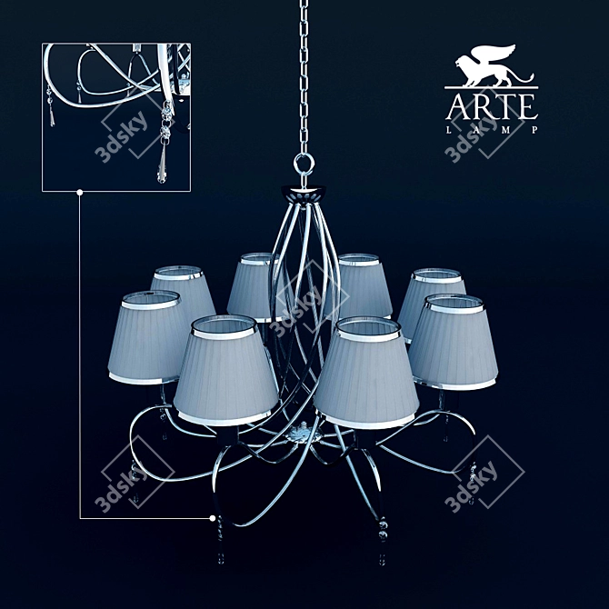 Logico Chandelier 3D model image 2