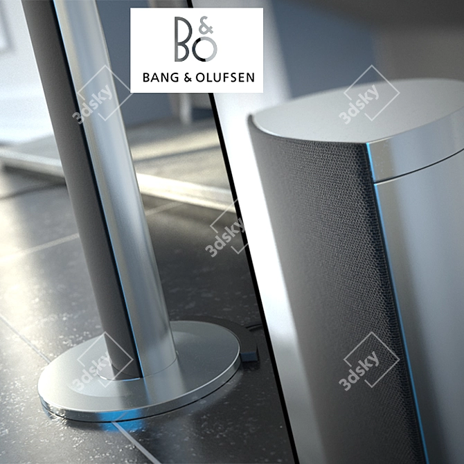 Beolab 6002: Stunning Aluminum Loudspeakers 3D model image 2