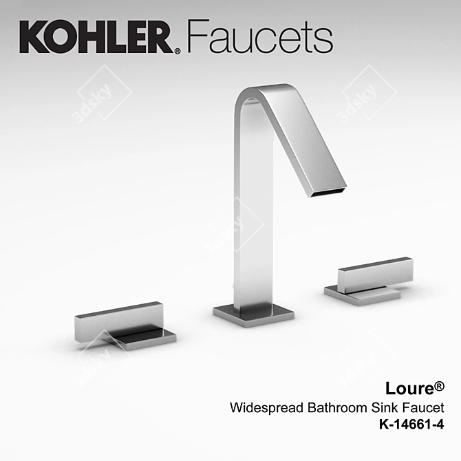 Kohler Loure Lever Handle Faucet 3D model image 1