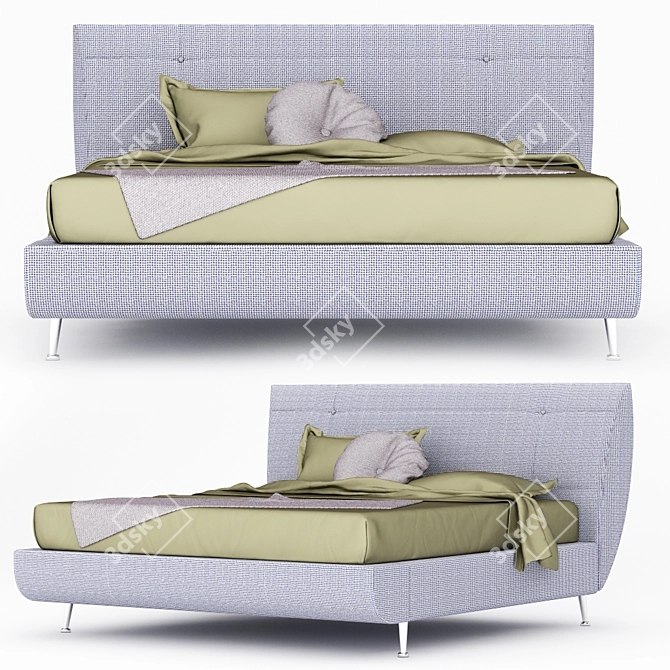 Elegante Creazioni Ambrogio Double Bed 3D model image 1