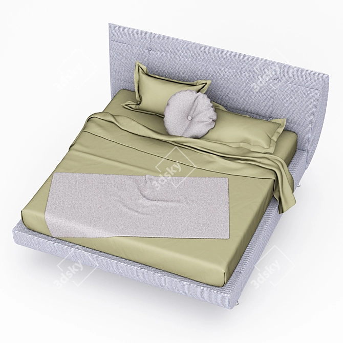 Elegante Creazioni Ambrogio Double Bed 3D model image 2