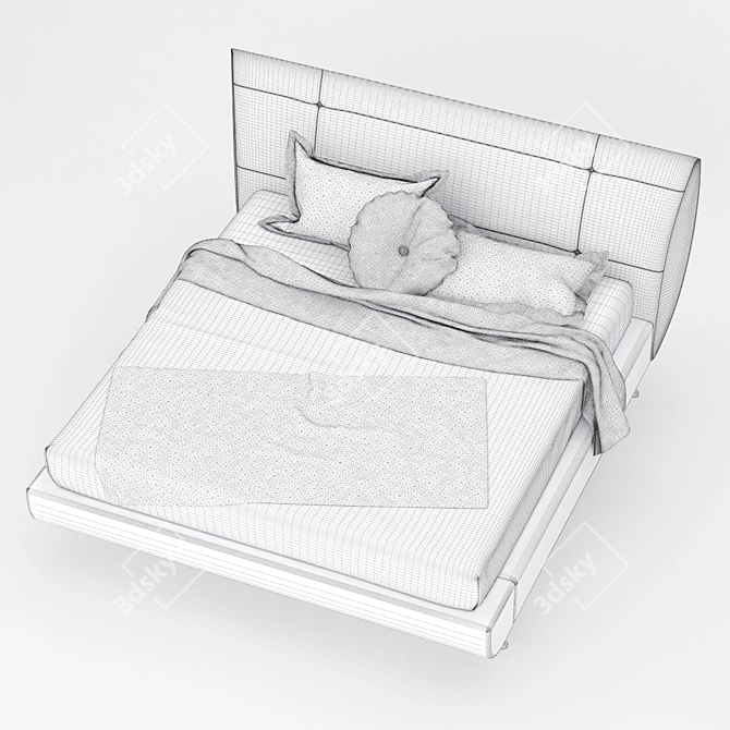 Elegante Creazioni Ambrogio Double Bed 3D model image 3