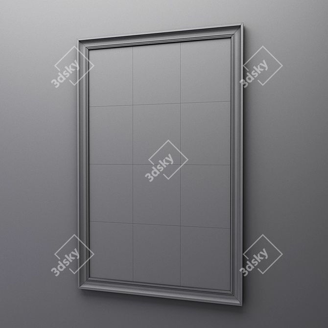 Antique Worn Mirror 3D model image 2