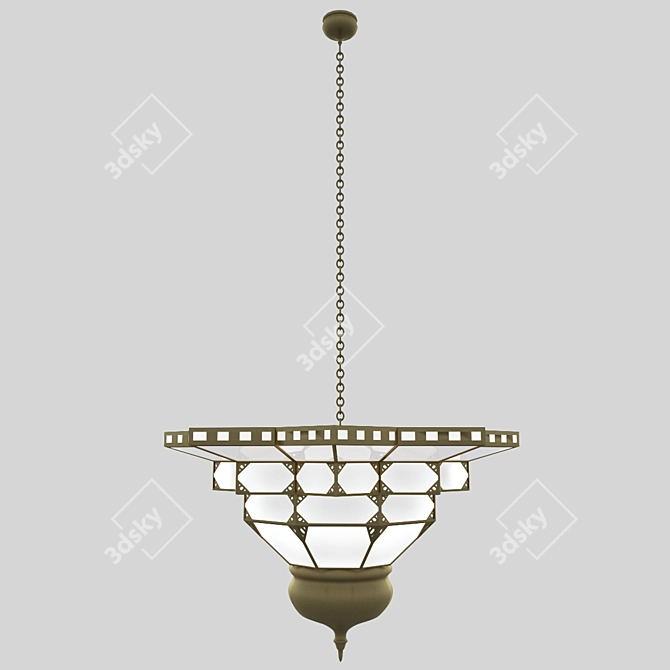 Eastern Charm Chandelier 3D model image 1