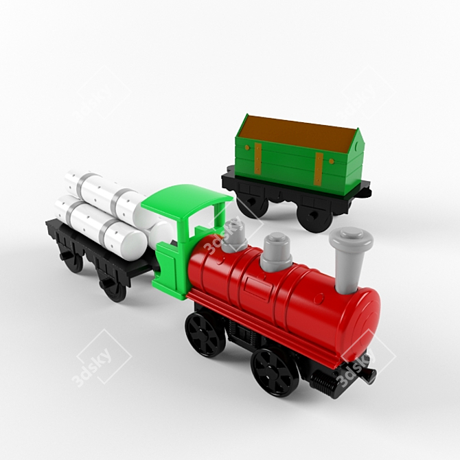 Polytrain: Endless Fun on Tracks 3D model image 1