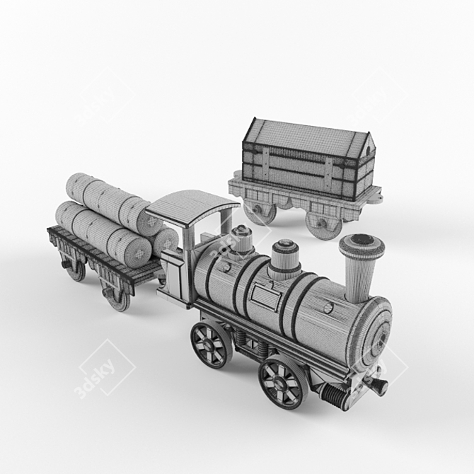 Polytrain: Endless Fun on Tracks 3D model image 2