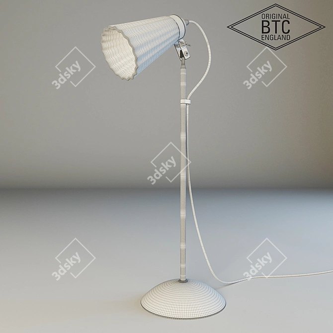 Elegant Pleat Table Light 3D model image 3