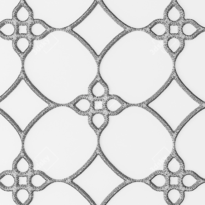 Versatile Grille Panel Set 3D model image 3