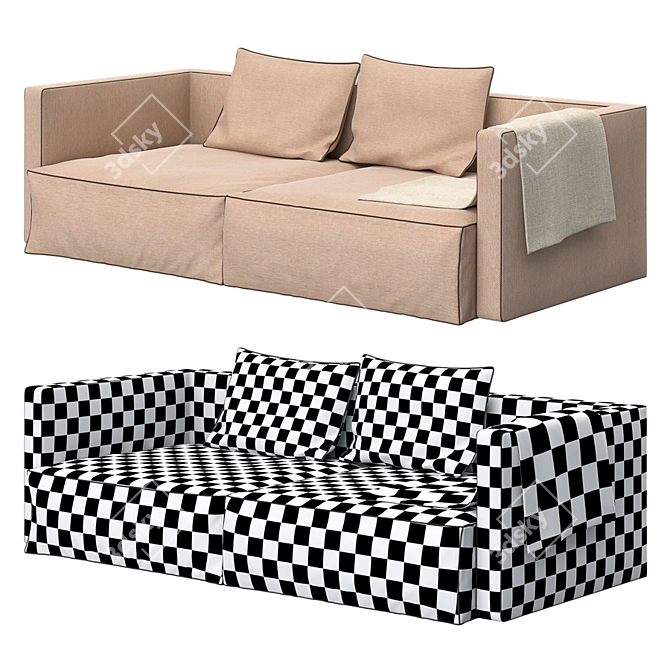 Ultimate Comfort Sofa 3D model image 2