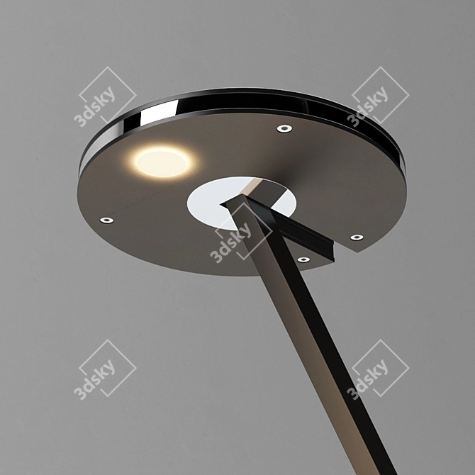 Modern Downward LED Pendant 3D model image 2