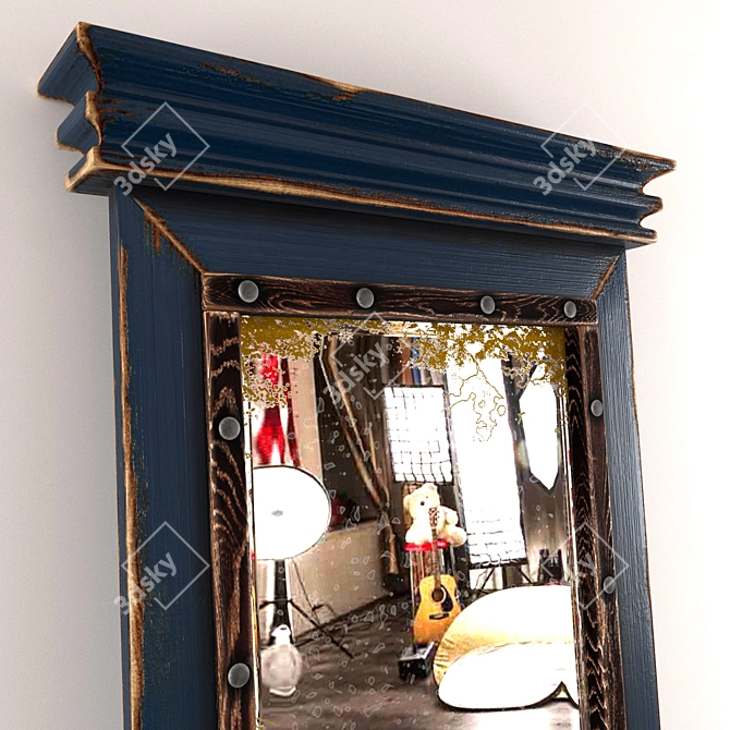 Vintage Full-Length Mirror 3D model image 3