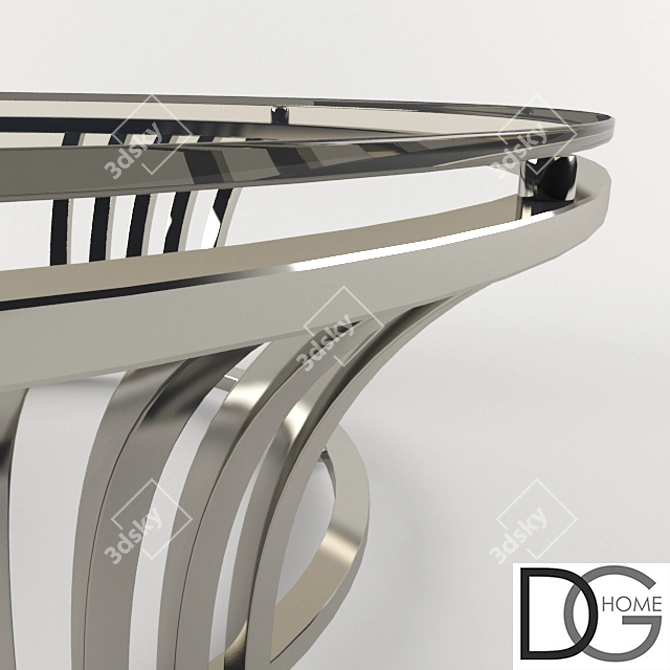 Contemporary Glass Coffee Table 3D model image 2