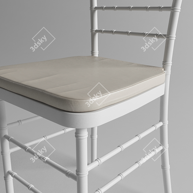 Elegant Aluminum Chiavari Chair 3D model image 2