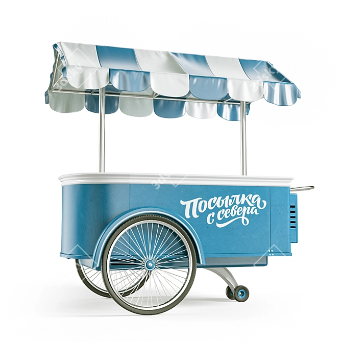 Portable Ice Cream Roll-in Refrigerator 3D model image 1