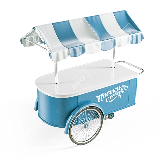 Portable Ice Cream Roll-in Refrigerator 3D model image 2