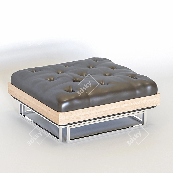 Custom-made Ottoman: 800x800mm 3D model image 1