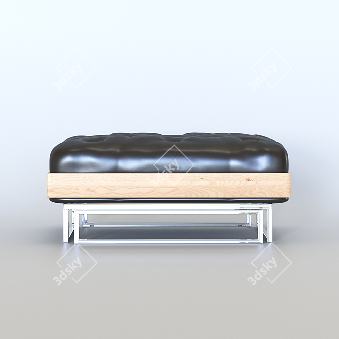 Custom-made Ottoman: 800x800mm 3D model image 2