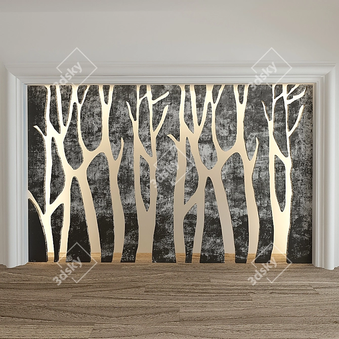 Versatile Decorative Partitions: Stylish and Functional 3D model image 1