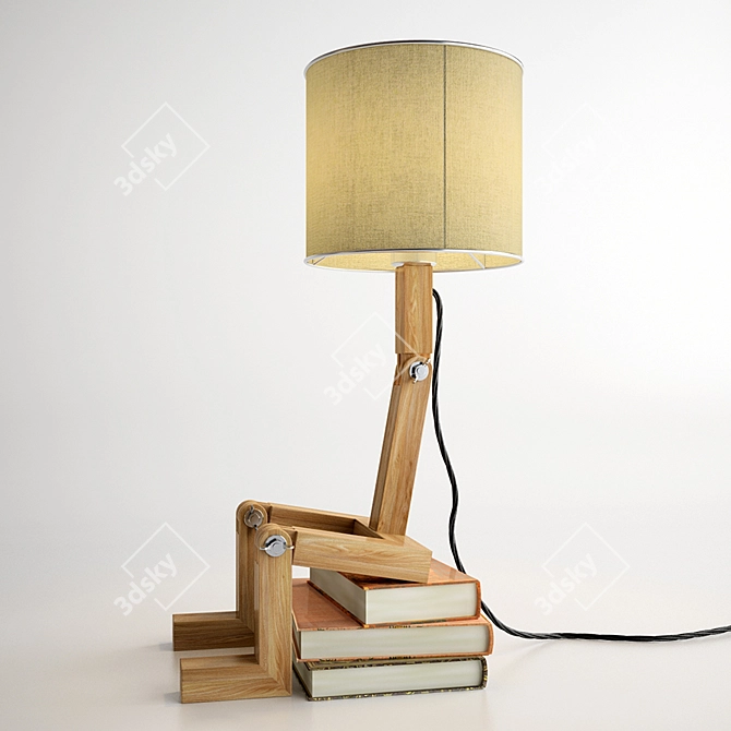 Bookshelf Table Lamp 3D model image 1