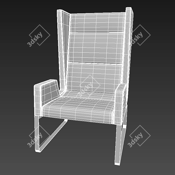 Billiani Inka S 100 ST & ST D: Stylish Steel Sofas & Armchairs 3D model image 3