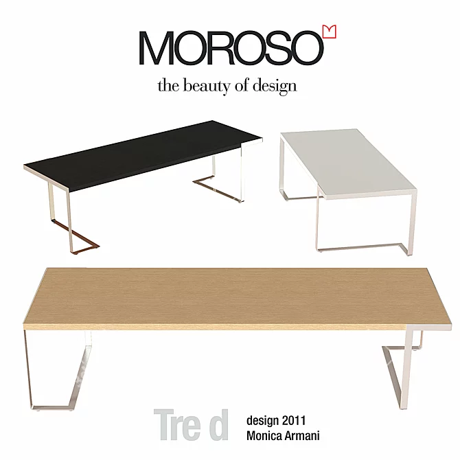 Moroso Tre d Table 3D model image 1