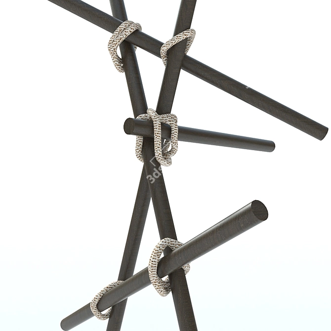 Space-Saving Clothes Hanger 3D model image 2