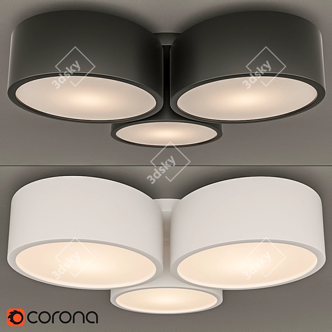 Modern Chic Ceiling Chandelier CERCHI 1515-6C 3D model image 1