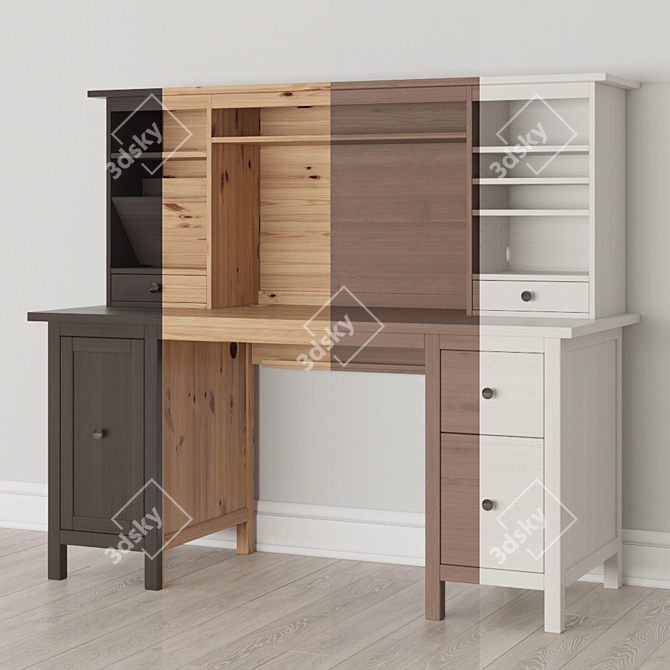 IKEA HEEMNES Writing Desk with Vray + Corona 3D model image 2