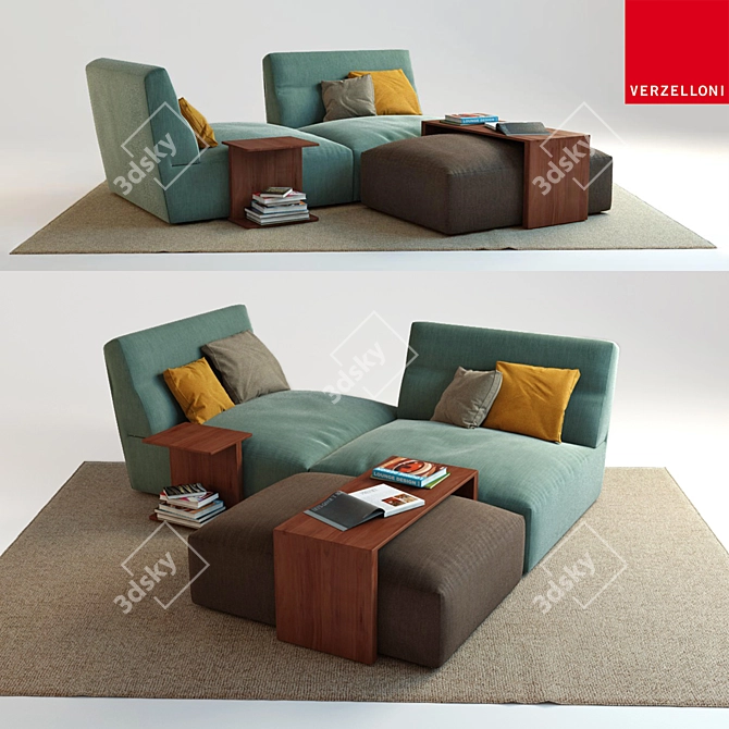 Verzelloni Joe Sofa: Italian Elegance 3D model image 1