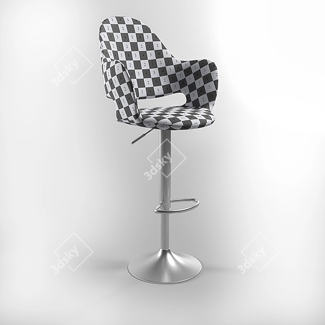 Domitalia Soft-Sg Bar Stool: Comfortable and Stylish 3D model image 3