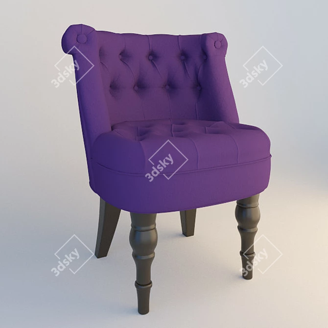 Cozy Moka Armchair 3D model image 2