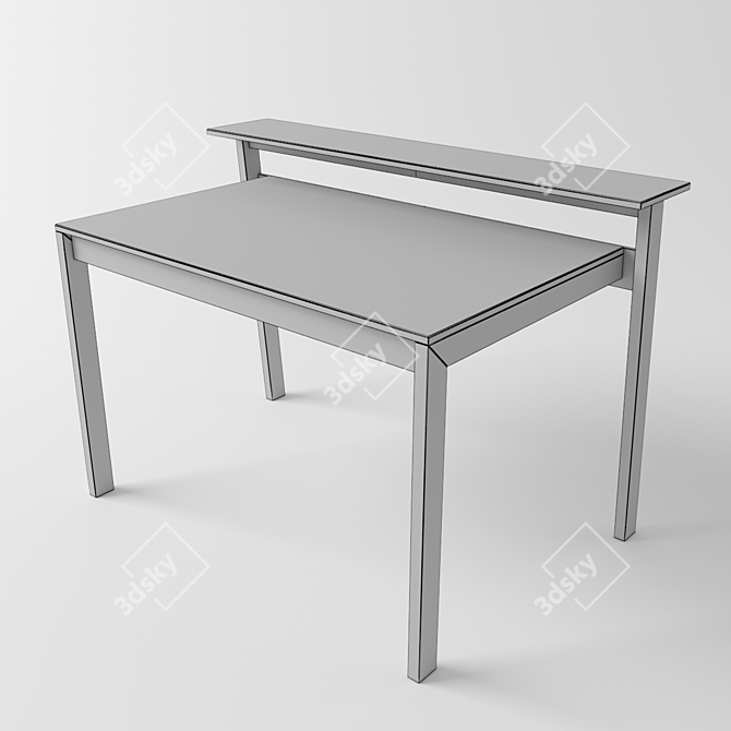 Designer Desk Ligne Roset ONE TWO 3D model image 2