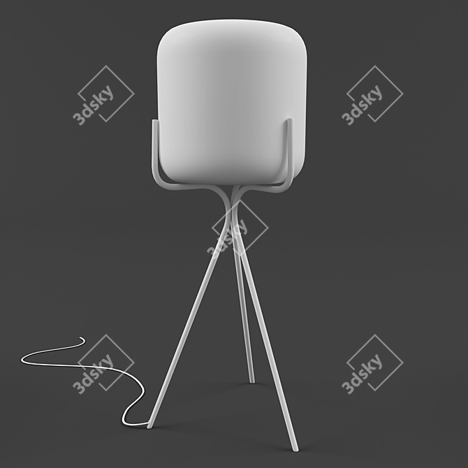 Renoux's Gelato: Contemporary Table Lamp 3D model image 1