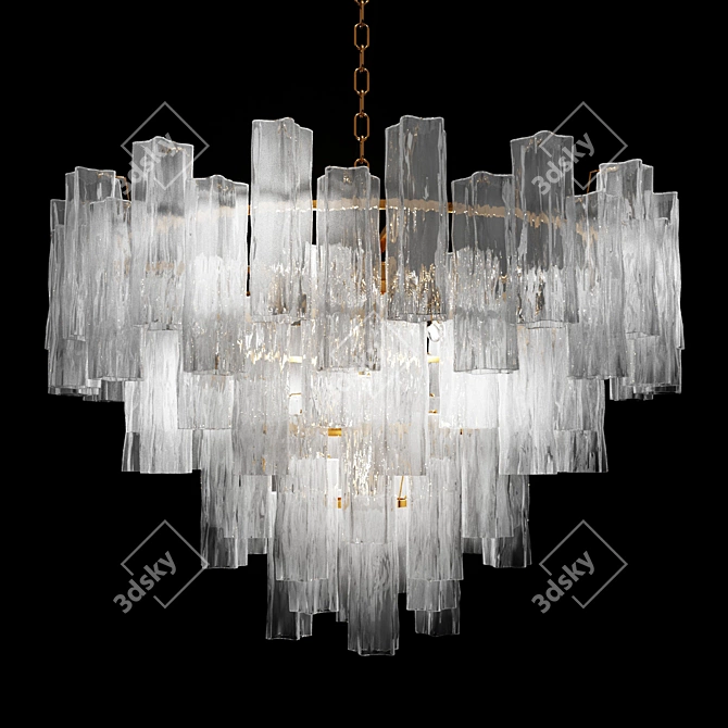 Luxurious Celestine Gold Lighting 3D model image 1