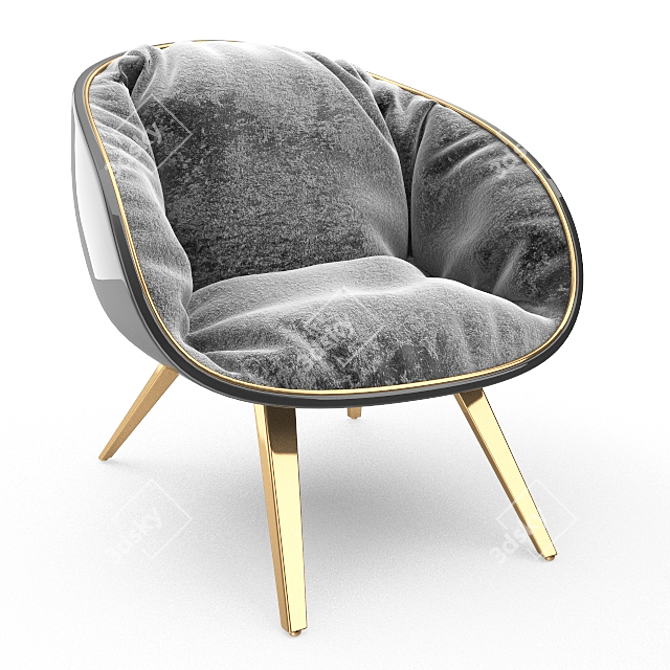 ErgoLux Comodo Chair 3D model image 1