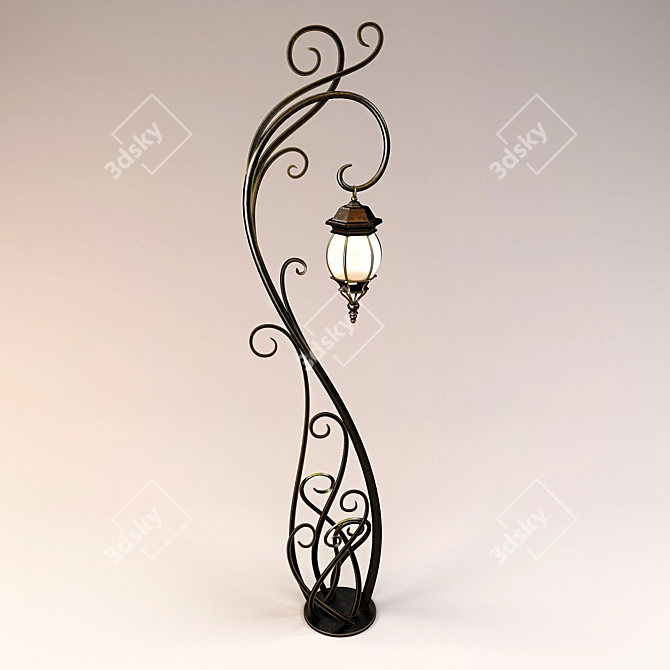 Title: Forged Glow Lantern 3D model image 1