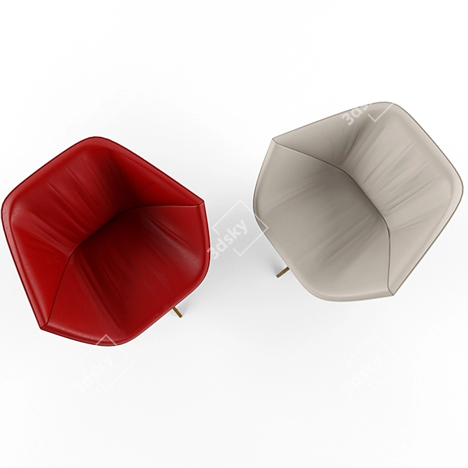 Ella Easy Chair: Ergonomic Comfort 3D model image 3