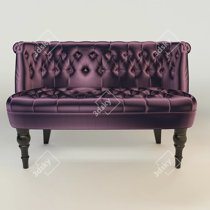 Cozy Moka Sofa 3D model image 1