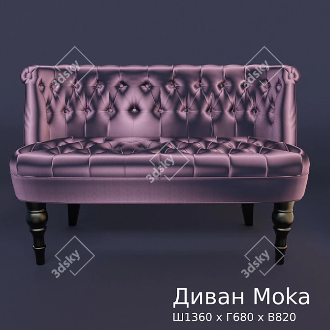 Cozy Moka Sofa 3D model image 2