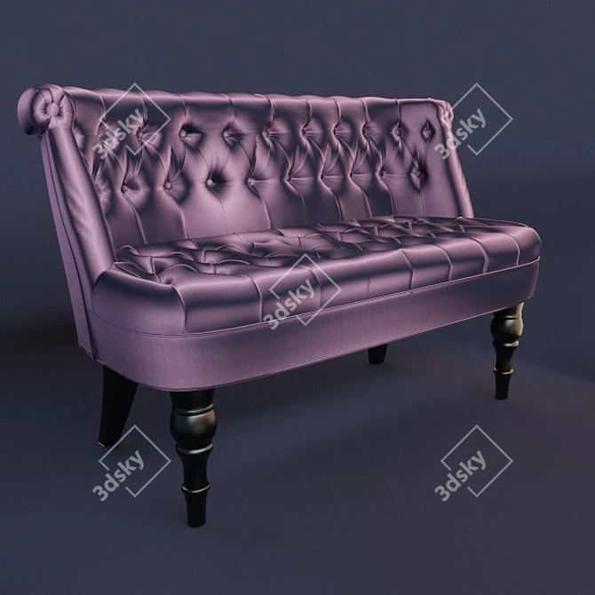 Cozy Moka Sofa 3D model image 3