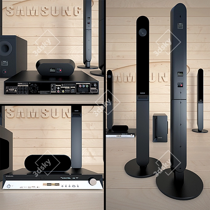 Immersive 5.1 Samsung Home Theater 3D model image 2