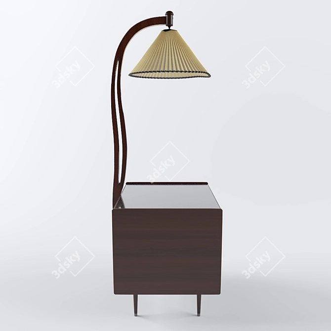 German Floor Lamp-Bar 3D model image 1