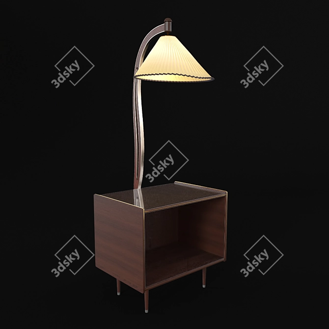 German Floor Lamp-Bar 3D model image 3