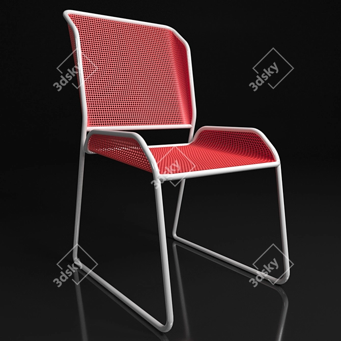 Mesh Covered Chair 3D model image 1